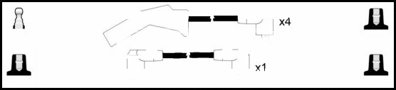 Kit de câbles d'allumage LEMARK HOES772