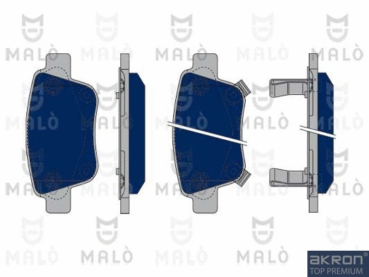 Kit de plaquettes de frein, frein à disque AKRON-MALÒ 1050240