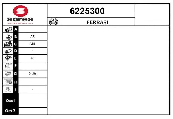 Étrier de frein STARTCAR 6225300