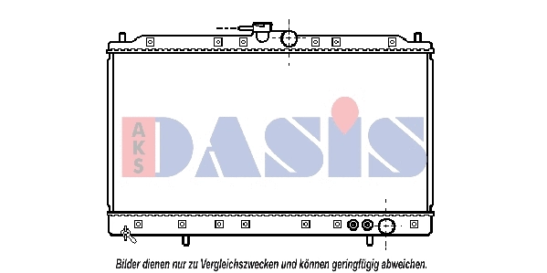 Radiateur, refroidissement du moteur AKS DASIS 140310N
