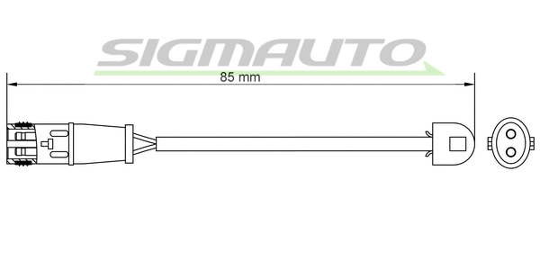 Contact d'avertissement, usure des plaquettes de frein SIGMAUTO WI0653