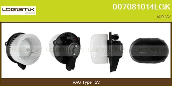 Pulseur d'air habitacle LGK 007081014LGK