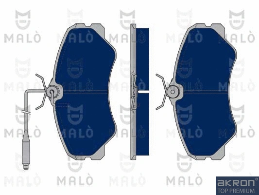 Kit de plaquettes de frein, frein à disque AKRON-MALÒ 1050157