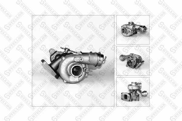 Turbocompresseur, suralimentation STELLOX 10-80307-SX