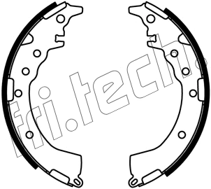 Jeu de mâchoires de frein fri.tech. 1253.687