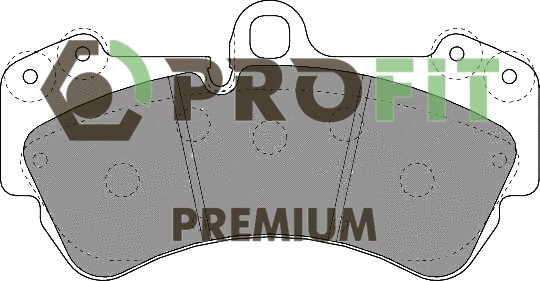 Kit de plaquettes de frein, frein à disque PROFIT 5005-1625