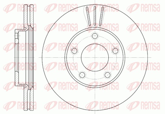 Disque de frein REMSA 6671.10