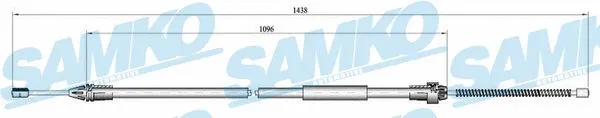 Tirette à câble, frein de stationnement SAMKO C0684B