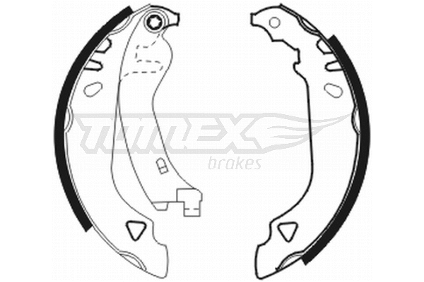 Jeu de mâchoires de frein TOMEX Brakes TX 20-64