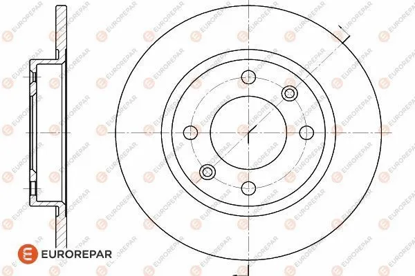 Disque de frein EUROREPAR 1618861580