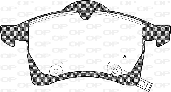 Kit de plaquettes de frein, frein à disque OPEN PARTS BPA0683.02