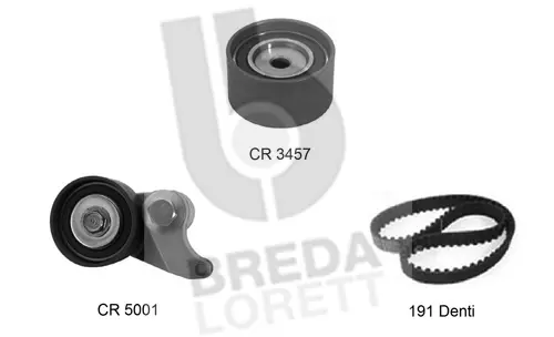 Kit de courroie crantée BREDA LORETT KCD0204