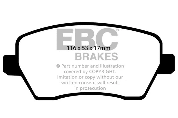 Kit de plaquettes de frein, frein à disque EBC Brakes DP21903