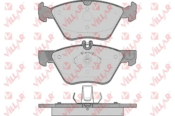 Kit de plaquettes de frein, frein à disque VILLAR 626.0406