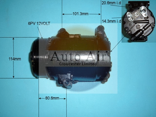 Compresseur, climatisation AUTO AIR GLOUCESTER 14-9720R