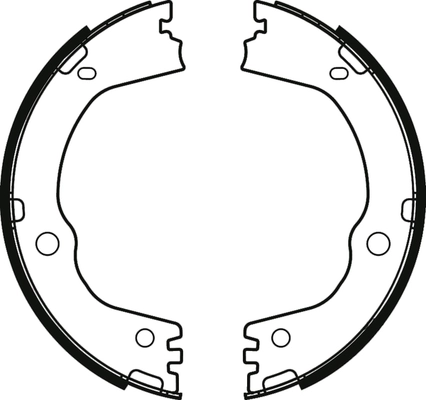 Jeu de mâchoires de frein ABTEX ABS4157