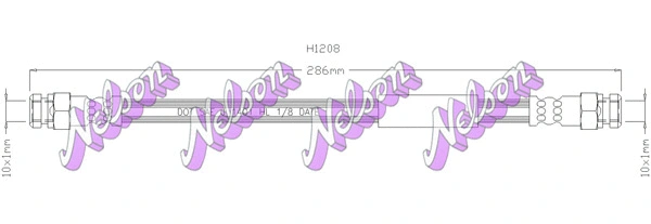 Flexible de frein KAWE H1208