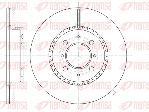 Disque de frein REMSA 61096.10