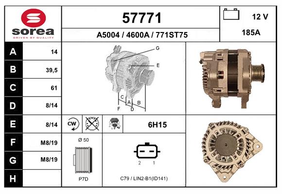 Alternateur EAI 57771