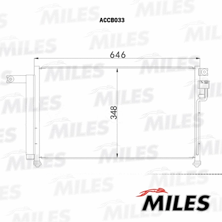 Condenseur, climatisation MILES ACCB033