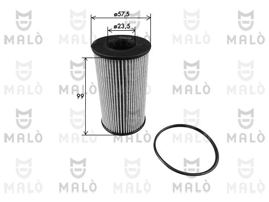Filtre à huile AKRON-MALÒ 1510236