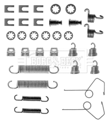 Kit d'accessoires, mâchoire de frein BORG & BECK BBK6091