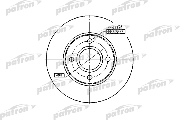 Disque de frein PATRON PBD4036