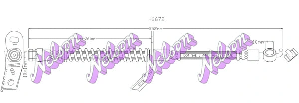Flexible de frein KAWE H6672