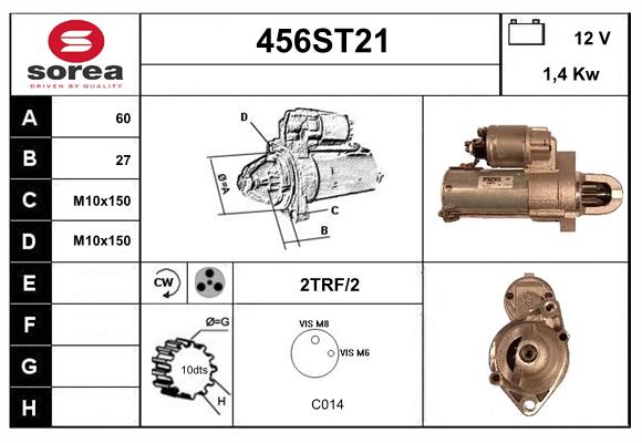 Démarreur STARTCAR 456ST21