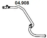 Tuyau d'échappement NOVAK 04.908