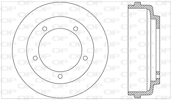 Tambour de frein OPEN PARTS BAD9034.10