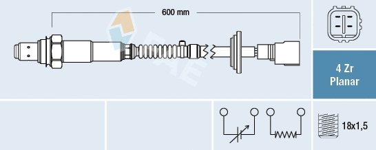 Sonde lambda FAE 77780