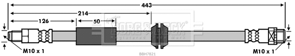 Flexible de frein BORG & BECK BBH7821