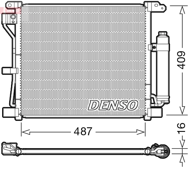 Condenseur, climatisation DENSO DCN46019
