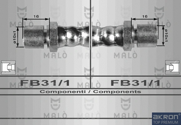 Flexible de frein AKRON-MALÒ 80116