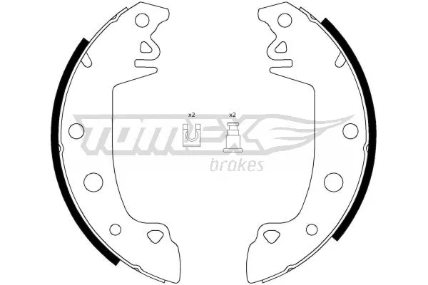 Jeu de mâchoires de frein TOMEX Brakes TX 21-28