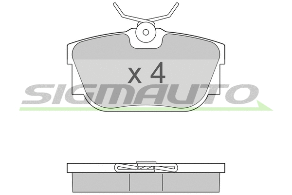 Kit de plaquettes de frein, frein à disque SIGMAUTO SPA958