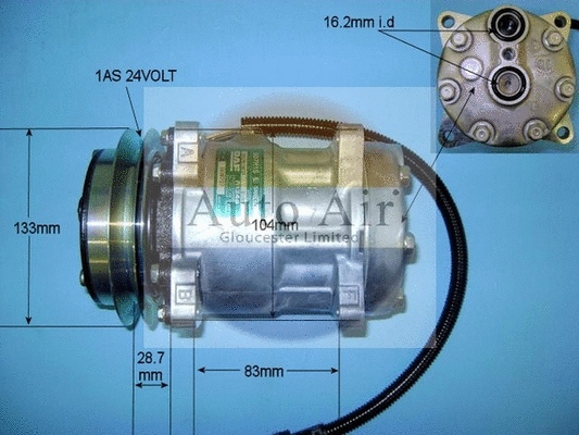 Compresseur, climatisation AUTO AIR GLOUCESTER 14-8182