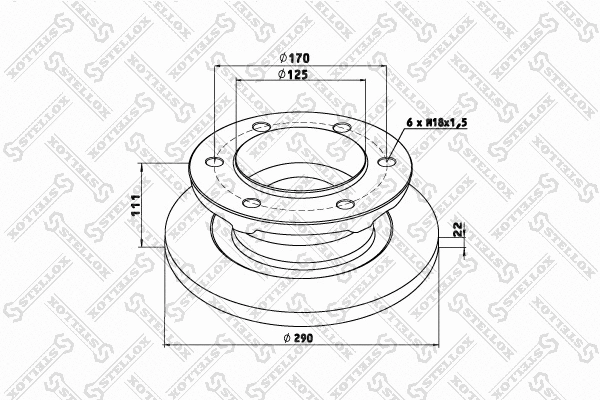 Disque de frein STELLOX 85-00700-SX