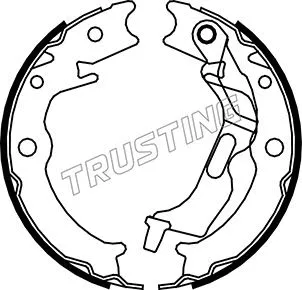 Jeu de mâchoires de frein, frein de stationnement TRUSTING 027.007