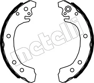 Jeu de mâchoires de frein METELLI 53-0523