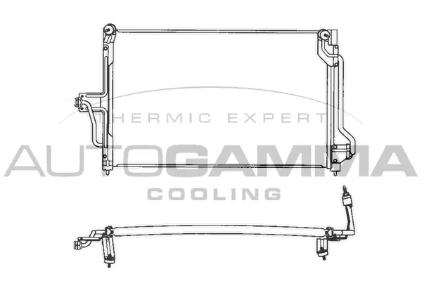 Condenseur, climatisation AUTOGAMMA 101707