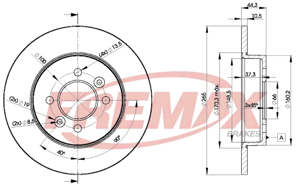 Disque de frein FREMAX BD-4295