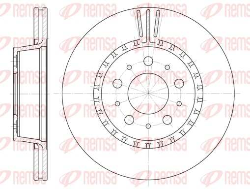 Disque de frein REMSA 6325.10