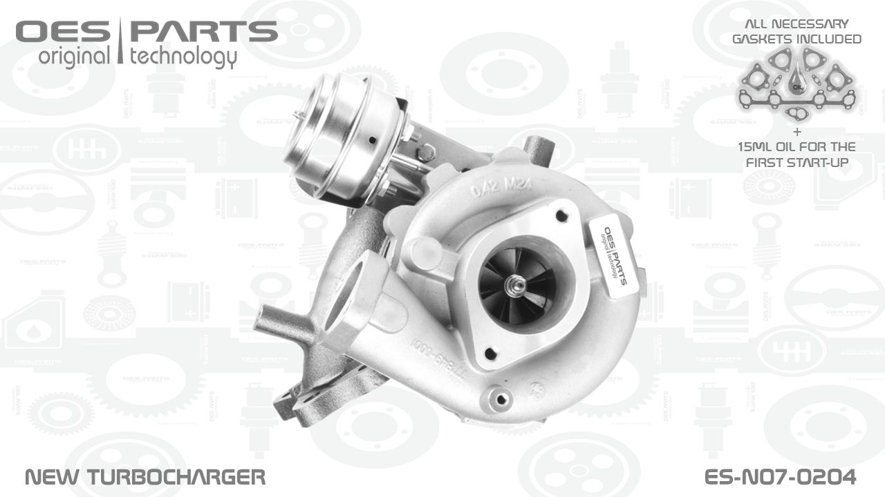Turbocompresseur, suralimentation OES PARTS ES-N07-0204