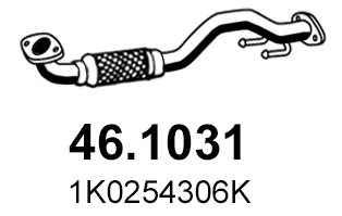Tuyau d'échappement ASSO 46.1031