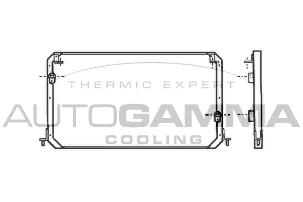 Condenseur, climatisation AUTOGAMMA 102804