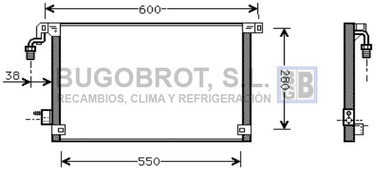 Condenseur, climatisation BUGOBROT 62-CN5172