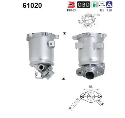 Catalyseur AS 61020