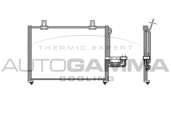 Condenseur, climatisation AUTOGAMMA 104995